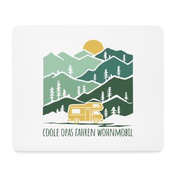 Coole Opas fahren Wohnmobil - Vatertag - Mousepad (Querformat) - Weiß - Vorne