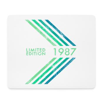 1987 Limited Edition Birthday Men's Women's Sport - Mouse Pad (horizontal) - white - Front