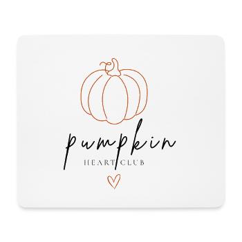 Club Cœur de Citrouille | Chemise typographie d’automne - Tapis de souris (format paysage) - blanc - Devant