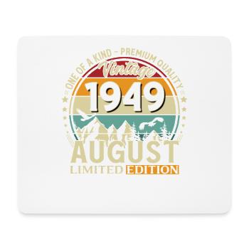 Cadeau du 77e anniversaire Mari Original 1949 août - Tapis de souris (format paysage) - blanc - Devant