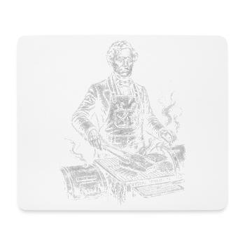 Franklin Pierce Grilling BBQ - Tapis de souris (format paysage) - blanc - Devant