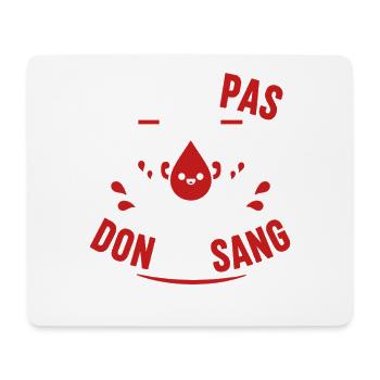 J'peux pas j'ai don du sang - Tapis de souris (format paysage) - blanc - Devant