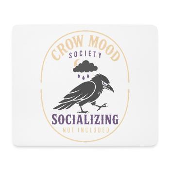 Crow Raven Funny - Mouse Pad (horizontal) - white - Front