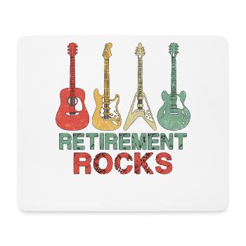 Retirement Rocks - Mousepad (Querformat) - Weiß - Vorne