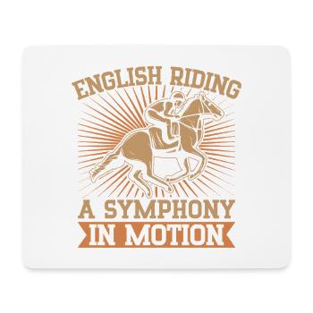 Hobby Horse Rider SYmphony In Motion English - Mouse Pad (horizontal) - white - Front