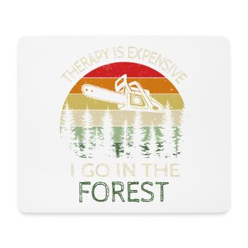 Forest instead of therapy - Mouse Pad (horizontal) - white - Front