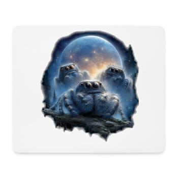 Jumping Spiders Terrarium Accessories Fan Gift - Mouse Pad (horizontal) - white - Front