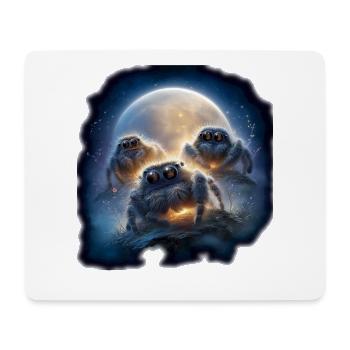 Jumping Spiders Terrarium Accessories Fan Gift - Mouse Pad (horizontal) - white - Front
