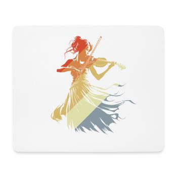 Violinist Vintage Look - Mouse Pad (horizontal) - white - Front