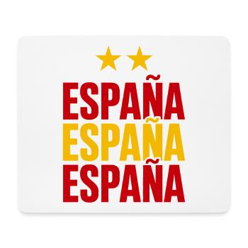 Spanien Schriftzug in Nationalfarben - Mousepad (Querformat) - Weiß - Vorne