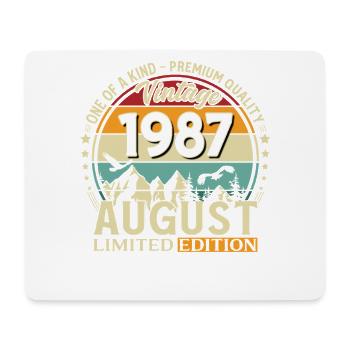 39th Birthday Gift Husband Original 1991 August - Mouse Pad (horizontal) - white - Front
