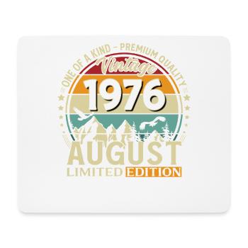 50. Geburtstag Geschenk Mann Original 1976 August - Mousepad (Querformat) - Weiß - Vorne