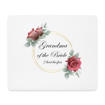 Grandma Bride Roses - Mouse Pad (horizontal) - white - Front