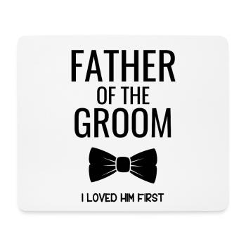 Father Groom Bowtie - Mouse Pad (horizontal) - white - Front