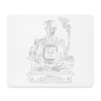 Millard Fillmore beim Grillen BBQ - Mousepad (Querformat) - Weiß - Vorne