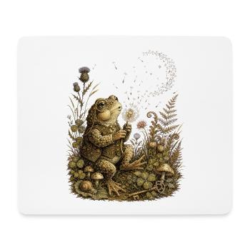 Moonlit Dandelion Frog Constellations - Mouse Pad (horizontal) - white - Front
