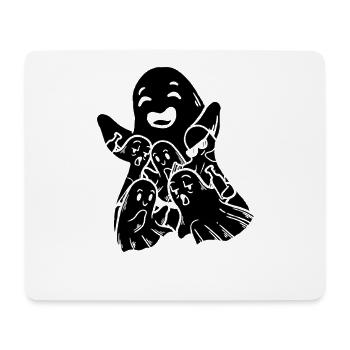 Funny Halloween Ghost Halloween Party Ghost - Mousepad (Querformat) - Weiß - Vorne