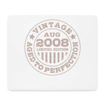 Vintage August 2008 Limited Edition Circle - Mouse Pad (horizontal) - white - Front