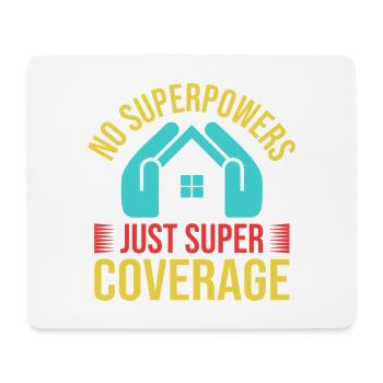 Insurance Agent Super Coverage Funny Insurance - Mouse Pad (horizontal) - white - Front