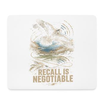Falconry Falconer Recall Is Negotiable - Mouse Pad (horizontal) - white - Front