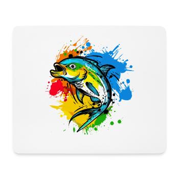 Angler Graphics - Mouse Pad (horizontal) - white - Front