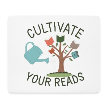 Reading Garden: Cultivate Reading - Mouse Pad (horizontal) - white - Front