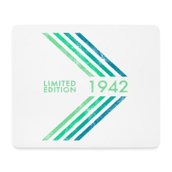 1942 Limited Edition Geburtstag Herren Damen Sport - Mousepad (Querformat) - Weiß - Vorne