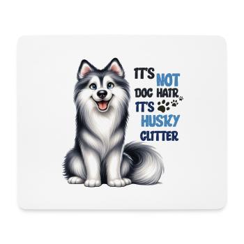 Husky Glitter Funny Husky Dog Lover Design Merch - Mouse Pad (horizontal) - white - Front