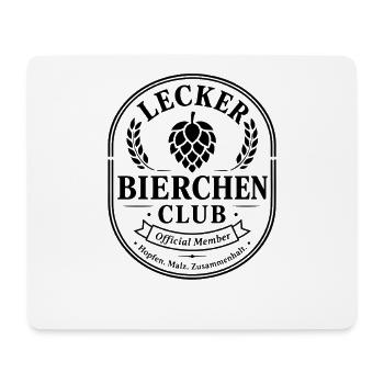  Backprint | Bierliebhaber BIER-BIERCHEN saufen - Mousepad (Querformat) - Weiß - Vorne