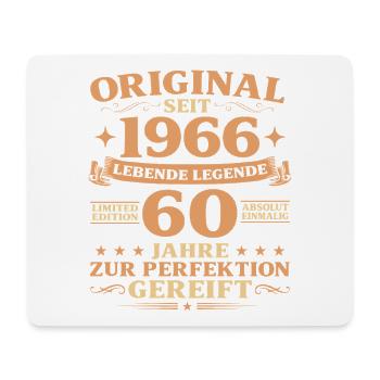 Original Baujahr 1966 geboren 60. Geburtstag - Mousepad (Querformat) - Weiß - Vorne