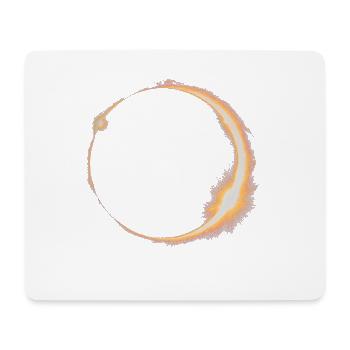 AMATEURS D’ASTRONOMIE DE L’ÉCLIPSE SOLAIRE - Tapis de souris (format paysage) - blanc - Devant