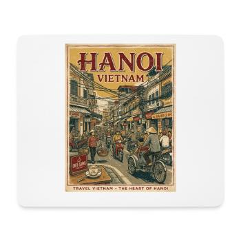 Coucher de soleil à Hanoï Vietnam - Tapis de souris (format paysage) - blanc - Devant