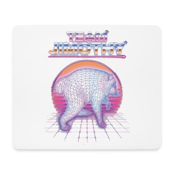 Jimothy Viraler Waschbär Lustiges Team Jimothy - Mousepad (Querformat) - Weiß - Vorne