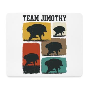 Jimothy Viral Raccoon Funny Team Jimothy - Mouse Pad (horizontal) - white - Front