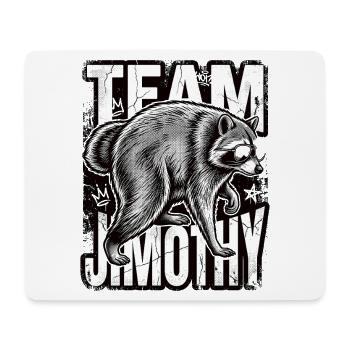 Jimothy Viraler Waschbär Lustiges Team Jimothy - Mousepad (Querformat) - Weiß - Vorne