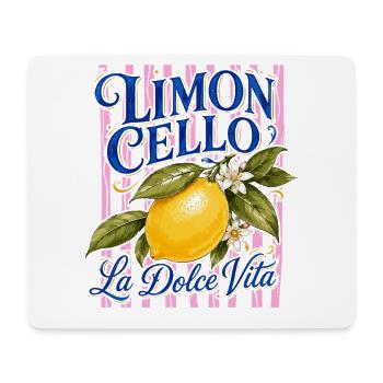 Limoncello La Dolce Vita Citron Italie Vintage - Tapis de souris (format paysage) - blanc - Devant