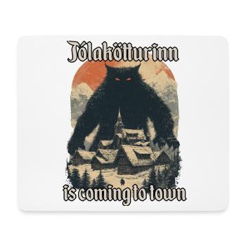 Yule Cat Krampus Icelandic Christmas Folklore - Mouse Pad (horizontal) - white - Front