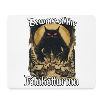 Isländische Legenden Jólakötturinn Katzen  - Mousepad (Querformat) - Weiß - Vorne