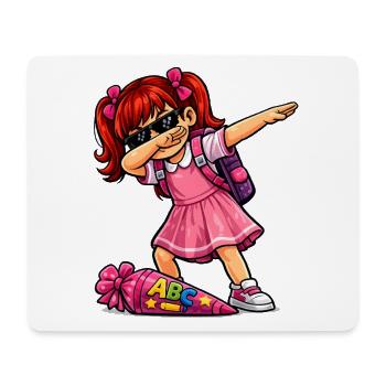Dabbing ABC-Schützin rote Haare (Ginger) - Mousepad (Querformat) - Weiß - Vorne