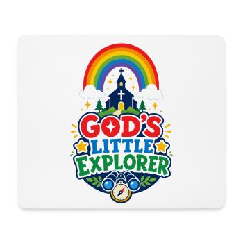Gottes Kleiner Entdecker - Mousepad (Querformat) - Weiß - Vorne