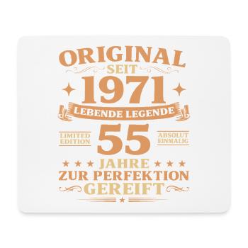 Original Baujahr 1971 geboren 55. Geburtstag - Mousepad (Querformat) - Weiß - Vorne