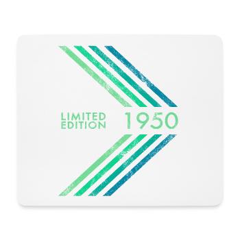 1950 Limited Edition Birthday Men's Women's Sport - Mouse Pad (horizontal) - white - Front