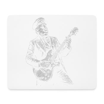 Millard Fillmore Guitar - Mouse Pad (horizontal) - white - Front