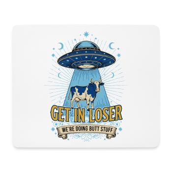 Lustiges Meme, Verlierer rein, wir machen Hintern - Mousepad (Querformat) - Weiß - Vorne