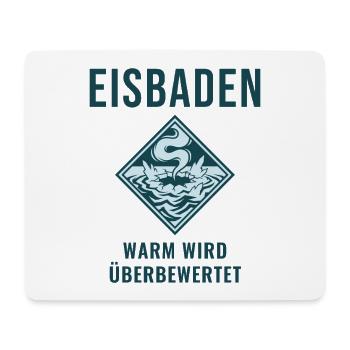 Eisbaden Warm Wird Überbewertet Winterbaden - Mousepad (Querformat) - Weiß - Vorne