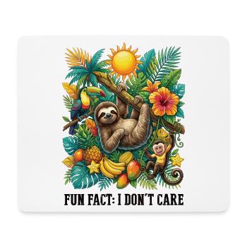 Lustiger Sarkastischer Fun Fact Ist Mir Egal - Mousepad (Querformat) - Weiß - Vorne