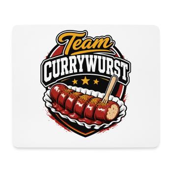Team Currywurst | Fast Food Kult - Mousepad (Querformat) - Weiß - Vorne