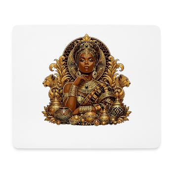 Goldene Königin der Juwelen - Mousepad (Querformat) - Weiß - Vorne