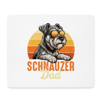Schnauzer Dad Miniature Standard Giant Pride - Mouse Pad (horizontal) - white - Front