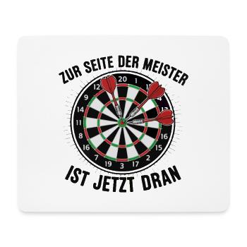 Darts Meisterschaft Jetzt Dran - Mousepad (Querformat) - Weiß - Vorne